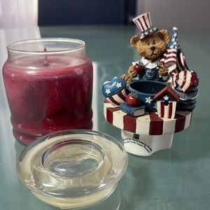 Home Interiors Candle Topper with Candle